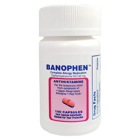 Oasis Diphenhydramine Capsules 50mg, 100 capsules, 100PK PH-BENA50-100